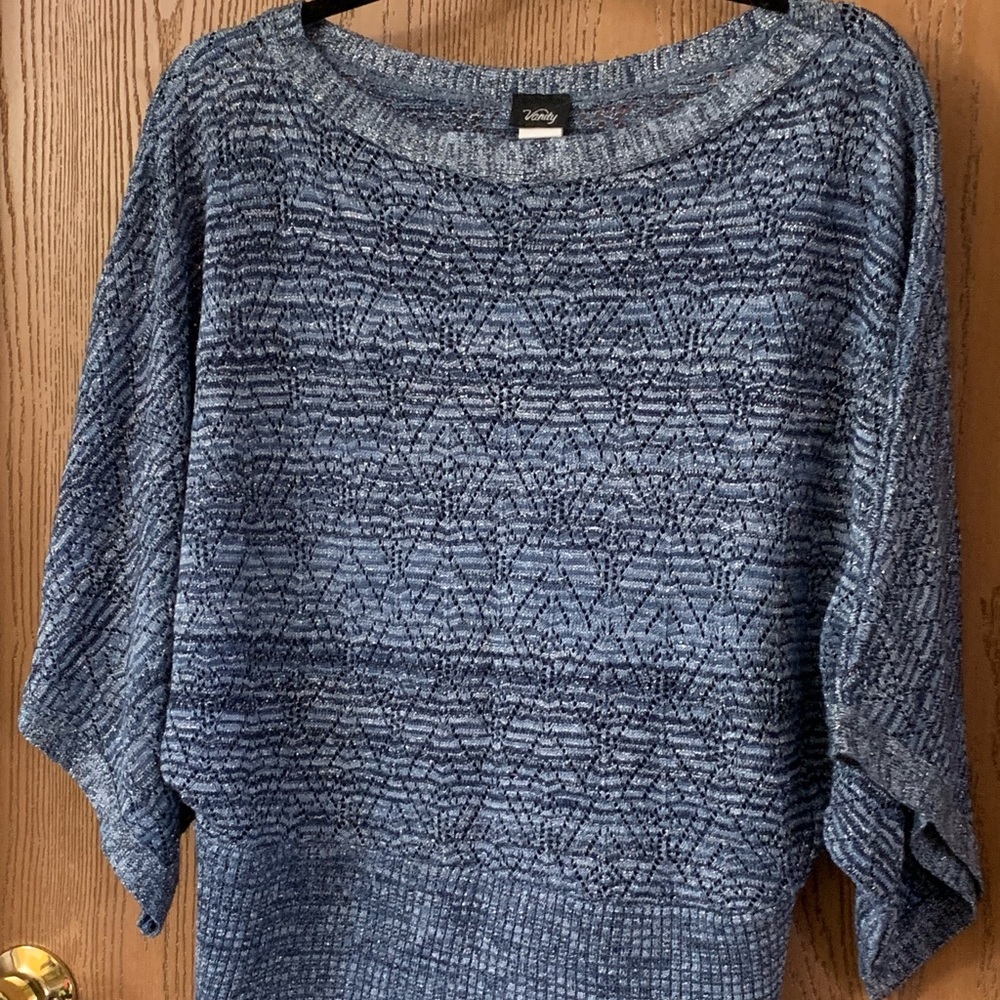 Metallic Blue sweater